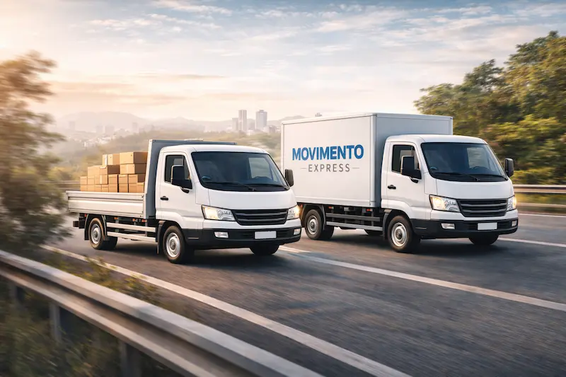 Caminhões da Movimento Express